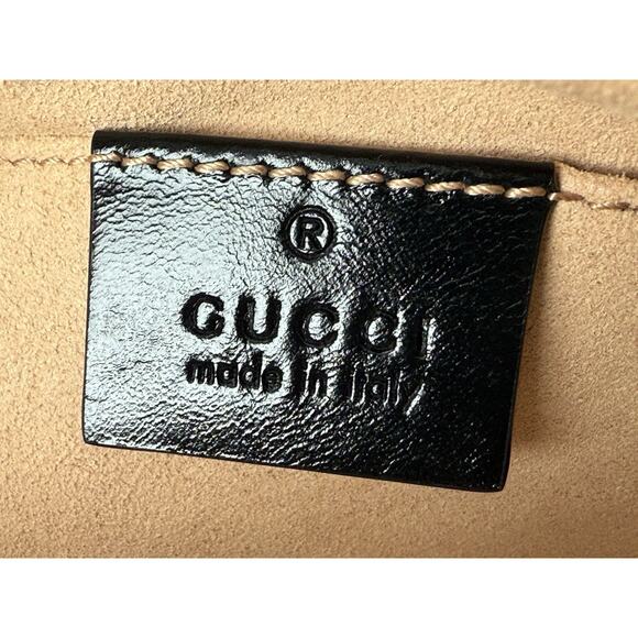 Gucci GG Marmont Cloth Crossbody Bag with Gold Hardware - Picture 15 of 16